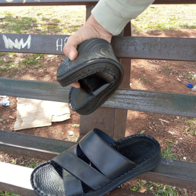 Sandale medical cuir noir model H03